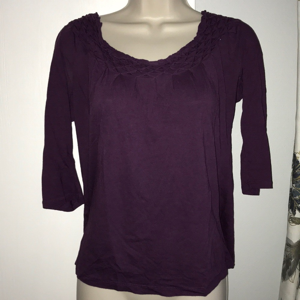 EUC Purple Loft Top Sz Medium